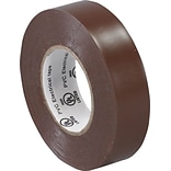 Tape Logic™ 3/4(W) x 20 yds(L) Vinyl Electrical Tape, Brown, 10/Pack