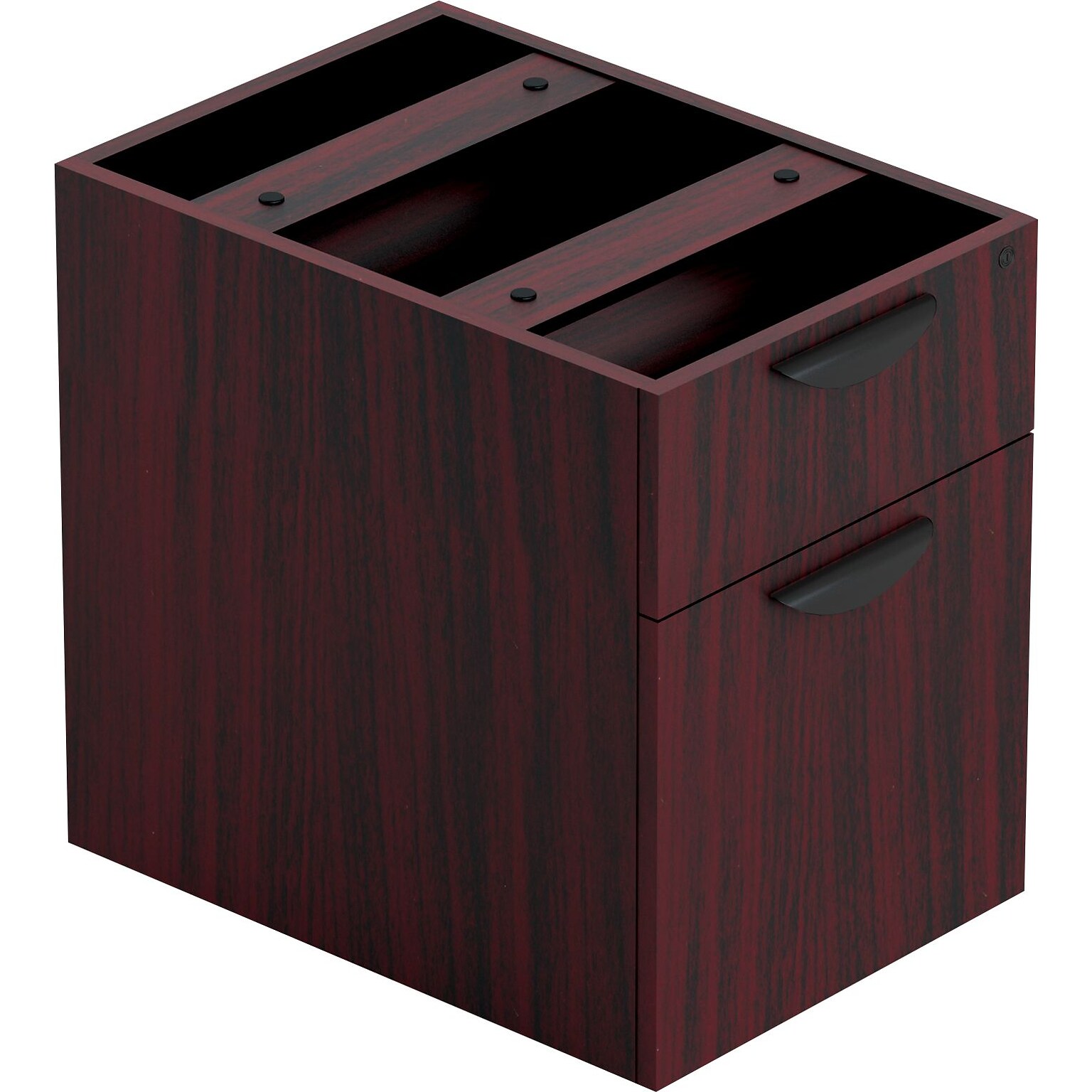 Offices To Go Hanging Box/File Pedestal, 2-Drawer, American Mahogany Laminate, 19H x 15W x 22D