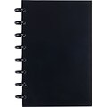 Arc Customizable Durable Paperboard Notebook System, Junior Size, Black, 50 Sheets
