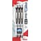 Pentel EnerGel Pearl Retractable Gel-Ink Pens, Medium Point, Black Accent Barrel, Black, 3/Pack