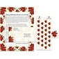 Great Papers® Holiday Stationery Kit Poinsettia Swirl, 25/Count