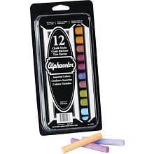 Quartet Alphacolor Chalk, Assorted Colors, 12/Box (QRT305003)