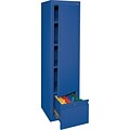 Sandusky 64H Steel Storage Cabinet with 4 Shelves and 1 File Drawer, Blue (HADF301864-06)