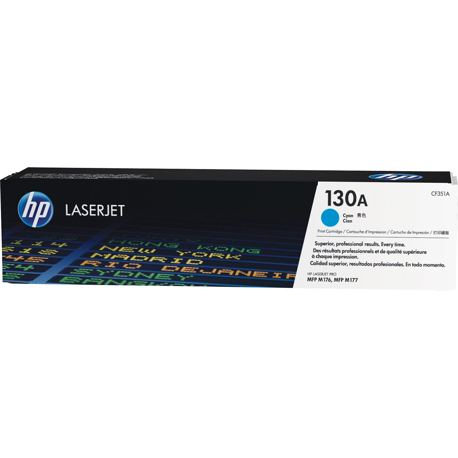 HP 130A Cyan Standard Yield Toner Cartridge   (CF351A)