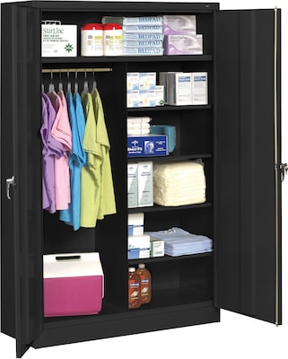 Iceberg OfficeWorks 72 in. Storage Cabinet Black