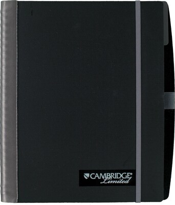 Cambridge Limited Notebook, Legal Ruled, Black w/Silver Accent (06338)