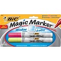 BIC® Magic Marker® Window Markers, Tank Style, Yellow and Pink, 2/Pack