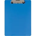 Officemate® Plastic Clipboard, Letter, Arctic Blue, 9 x 12 1/2