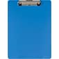 Officemate® Plastic Clipboard, Letter, Arctic Blue, 9" x 12 1/2"