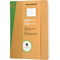 Moleskine Evernote Journal w/Smart Stickers, XL, Ruled, Kraft, Soft Cvr, 7-1/2 x 9-3/4, 2/set