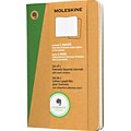 Moleskine Evernote Pocket Soft Cvr Journals w/Smart Stickers, Square Ruled, 3-1/2 x 5-1/2, 2/Pack
