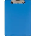 Officemate® Plastic Clipboard, Letter, Arctic Blue, 9 x 12 1/2