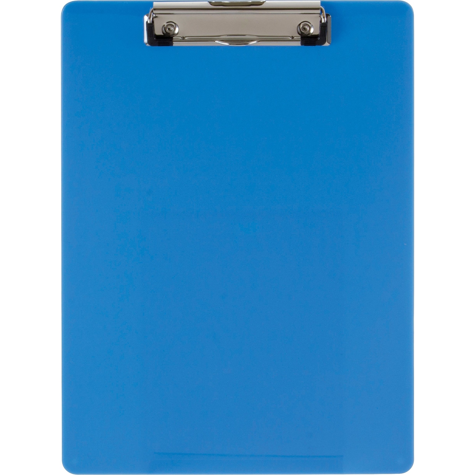 Officemate® Plastic Clipboard, Letter, Arctic Blue, 9 x 12 1/2