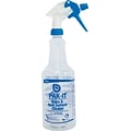 PAK-IT 32 oz. Spray Bottle with Trigger, Clear/Black (BIG555120004001)