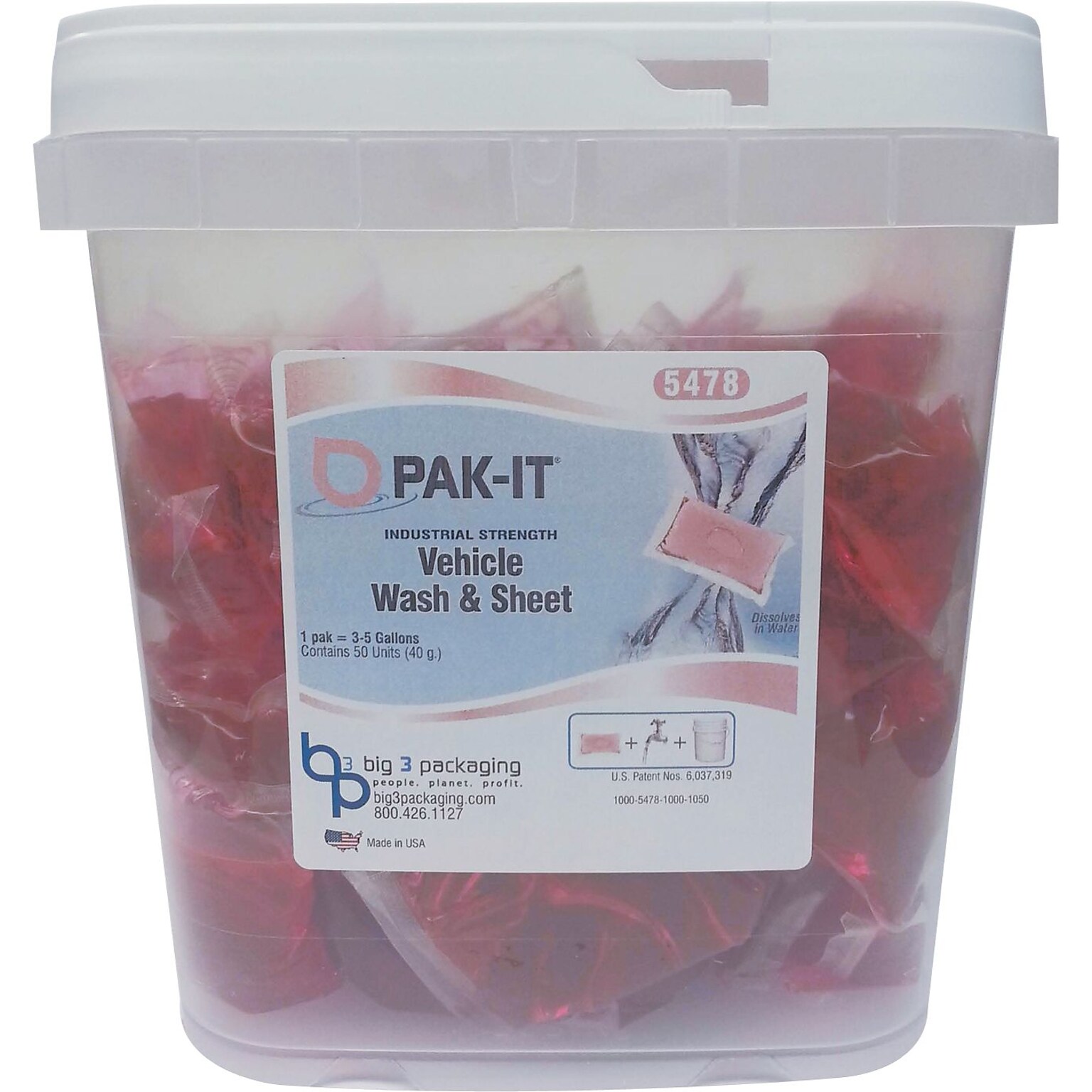 PAK-IT Vehicle Wash & Sheet, Pink, 50/Pack (BIG547820003200)