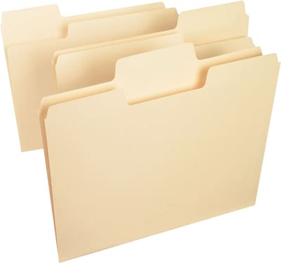 Smead® SuperTab Heavyweight Oversized 3-Tab File Folders, Legal, Manila, 50/Bx (15401)