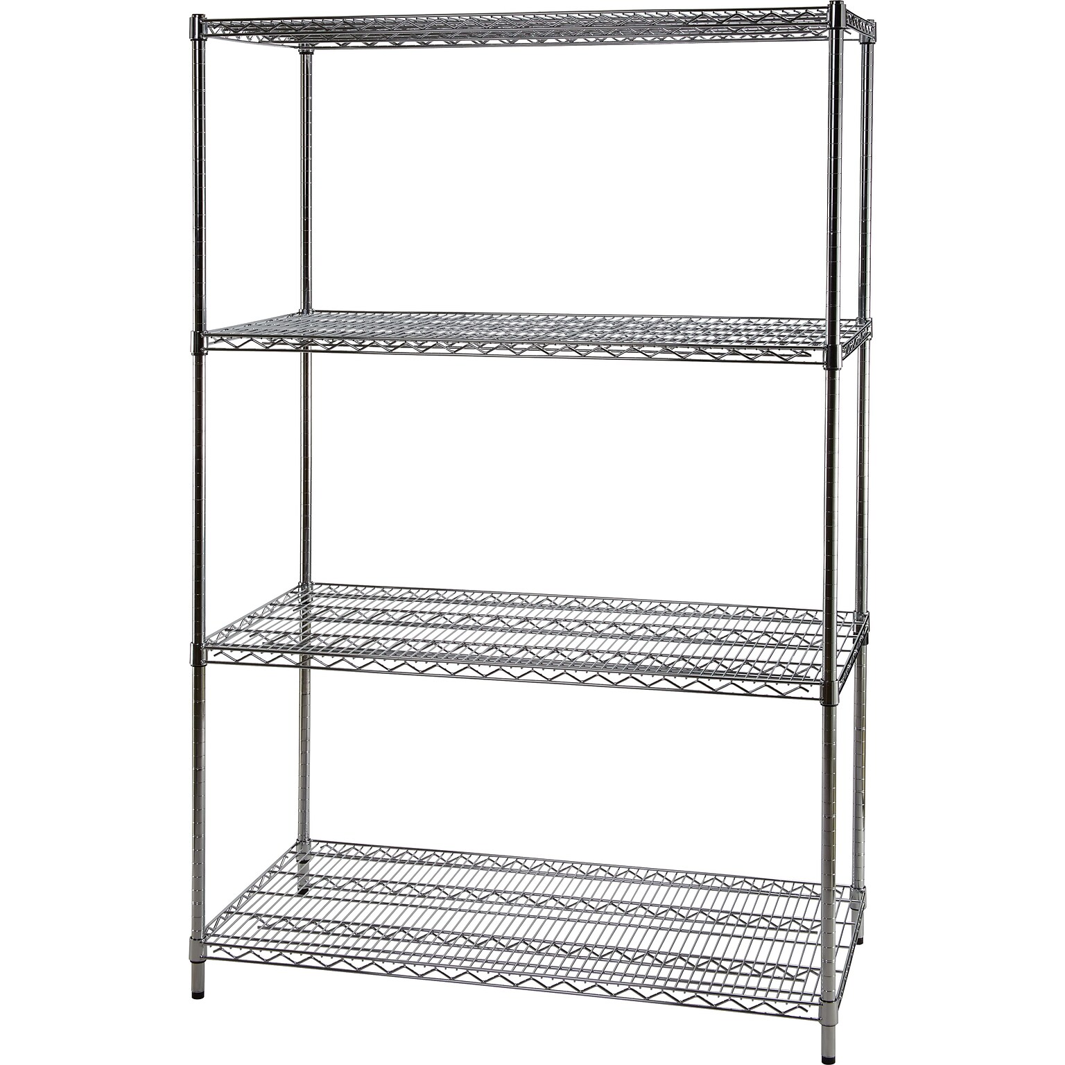 Coastwide Professional™ 4-Shelf Wire Unit, 48W, Chrome (CW25477)