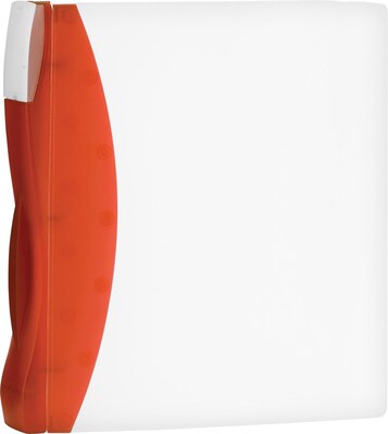 Storex DuraTech 1.5 3-Ring Non-View Binder, Tangerine/Frost (22254S06C)