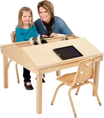 Jonti-Craft Quad Tablet and Reading Table, 24 1/2H x 32 1/2W x 33D