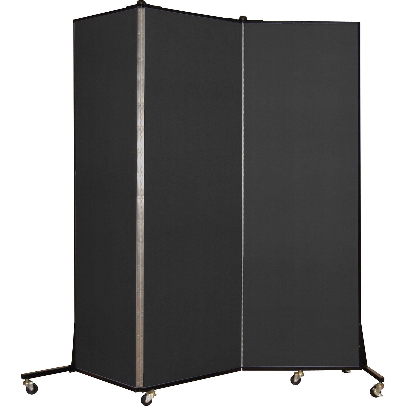 Screenflex® Light-Duty Portable Room Dividers; 65H x 59W, Charcoal Black