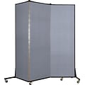 Screenflex® Light-Duty Portable Room Dividers; 65H x 59W, Mist Blue