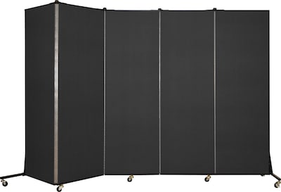 Screenflex® Light-Duty Portable Room Dividers; 65H x 95W, Charcoal Black
