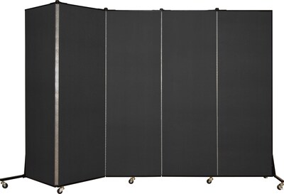 Screenflex® Light-Duty Portable Room Dividers; 65H x 95W, Charcoal Black