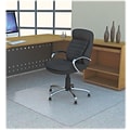 Lorell Rectangular Polycarbonate Chair Mat; Clear