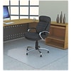 Lorell Polycarbonate Rectangular Studded Chair Mat; Clear, 48