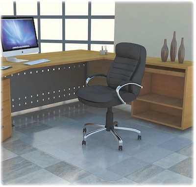 Lorell Big & Tall Rectangular Chairmat without Lip, Clear (LLR69708)