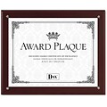 Dax Plaque In-An-Instant Kit with 3 Certificates, Excellence, All-Star, Congratulations, Mahogany, 10 1/2 x 13