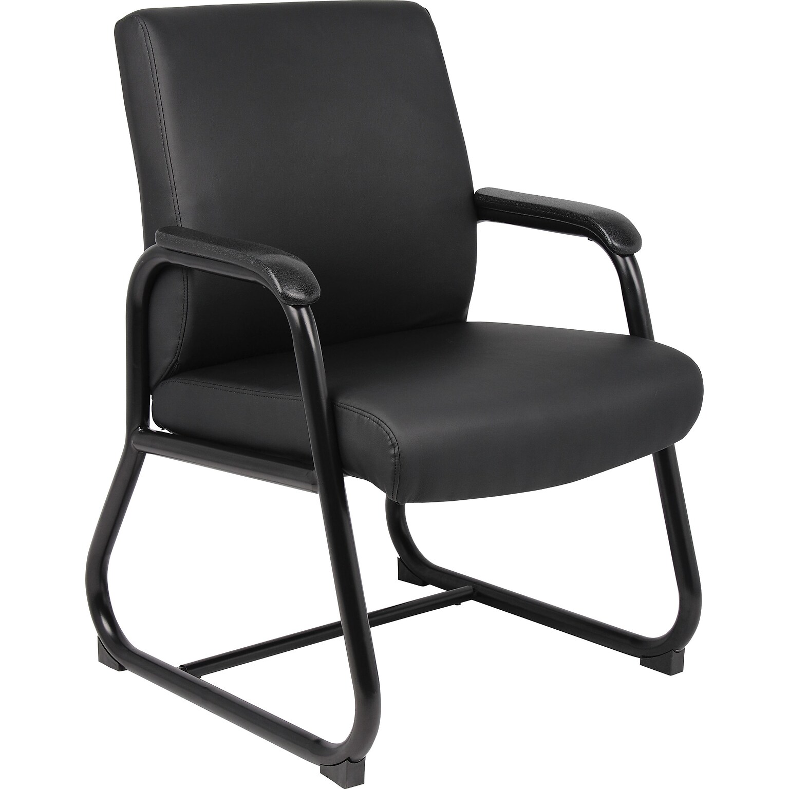 Boss Office Products Padded Guest Chair, Black (B709)