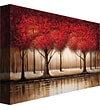 Trademark Fine Art Rio 'Parade of Red Trees' Canvas Art 35x47 Inches