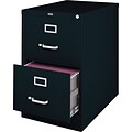 Quill Brand® 2-Drawer Vertical File Cabinet, Locking, Legal, Black, 25D (25160D)