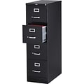 Quill Brand® 4-Drawer Vertical File Cabinet, Locking, Letter, Black, 25D (25164D)