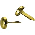 Officemate Round Head Fasteners, 1/2 Shank, Brass, 100/Box (OIC99802)
