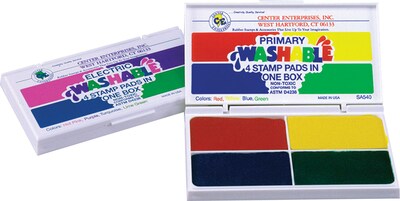 Washable 4-in-1 Stamp Pads, Primary