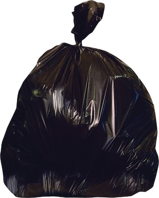 Heritage, Trash Bags, 55-60 Gallon, 38x58, Low Density, 1.7 Mil, Black, 100 CT (H7658XKX02)