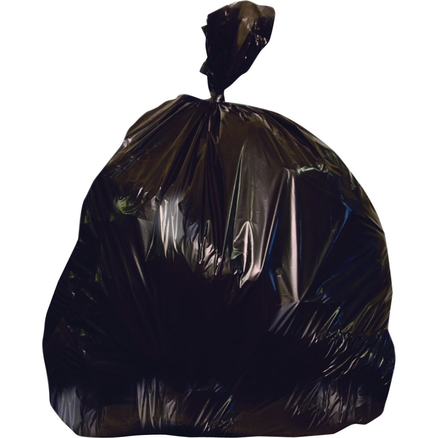 Heritage 60-65 Gallon Industrial Trash Bag, 51 x 48, Low Density, 1.5 Mil, Black (H1048AK)