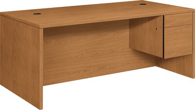 HON 10500 Series 72"W Right Pedestal Desk, Harvest (HON10585RCC)