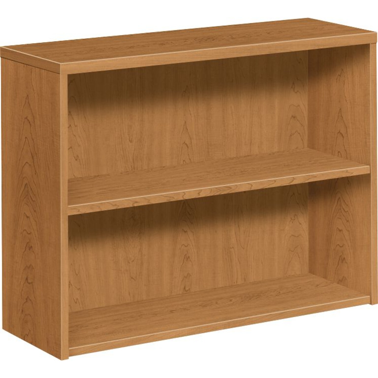 HON 10500 Series Bookcase, 2 Shelves, 36W, Harvest Finish