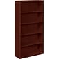 HON 10500 Series 5-Shelf Bookcase, 36"W x 13.13"D x 71"H, Mahogany (HON105535NN)