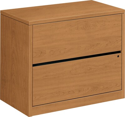 HON® 10500 Series 2 Drawer Lateral File Cabinet, Harvest, 36W (HON10563CC)