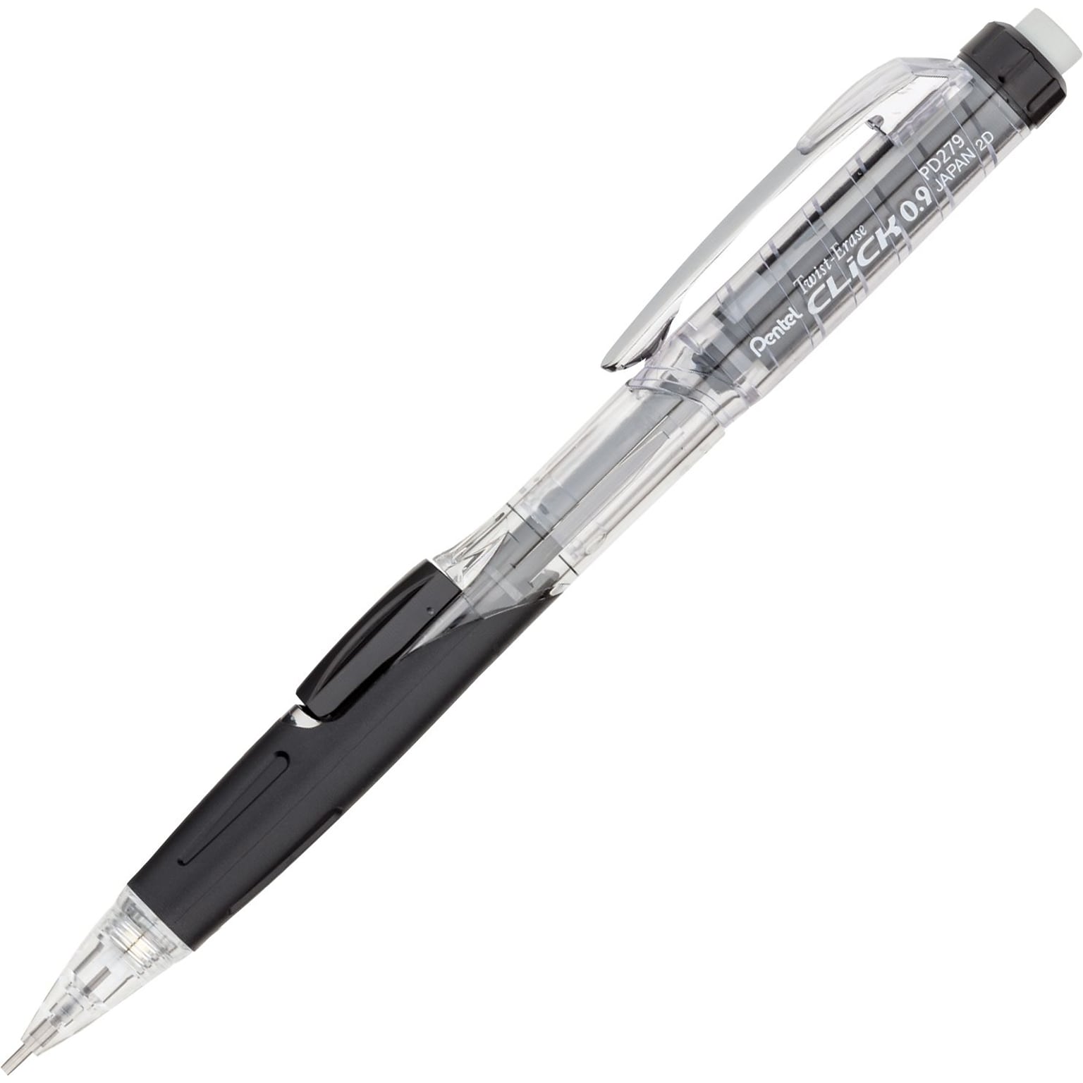 Pentel Twist-Erase Click Mechanical Pencil, 0.9mm, #2 Medium Lead (PD279TA)