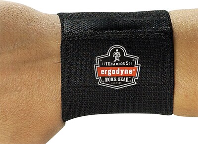 Ergodyne ProFlex 400 Elastic Universal Wrist Wrap, One Size Fits Most, 6/Carton (72102)