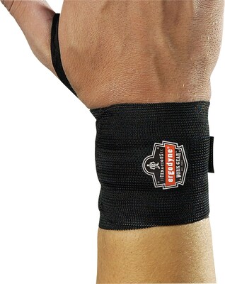 Ergodyne ProFlex 420 Elastic Wrist Wrap With Thumb Loop, S/M, 6/Carton (72222)