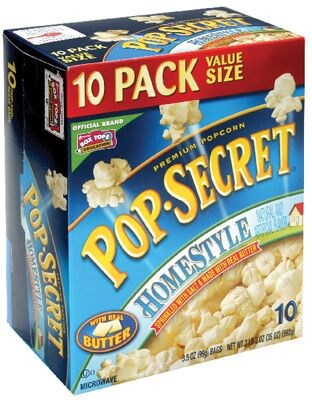 Pop Secret® Popcorn, Homestyle, Popcorn, 1.2 oz (28781)