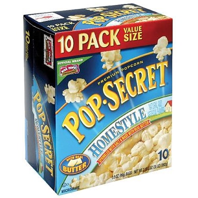 Pop Secret® Popcorn, Homestyle, Popcorn, 1.2 oz (28781)