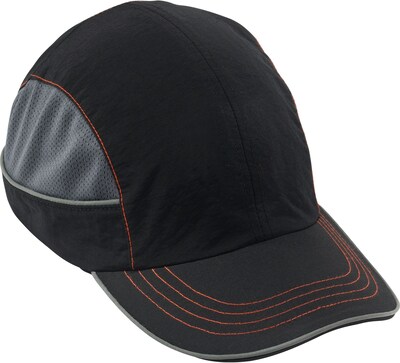 Ergodyne Skullerz Nylon Long Brim Bump Cap, Black (23344)