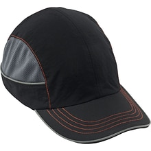 Ergodyne Skullerz Nylon Long Brim Bump Cap, Black (23344)